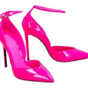 ALEVI CAMILLA 110 TOP PATENT LEATHER ROSE HEELS NEW SIZE 6.5